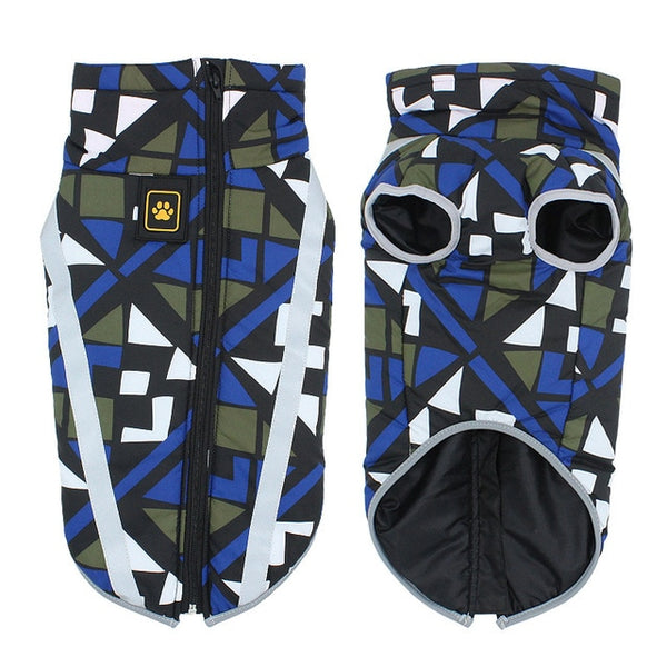 Dog Jacket Large Breed Dog Coat | Waterproof Reflective Warm Winter Clothes for Big Dogs